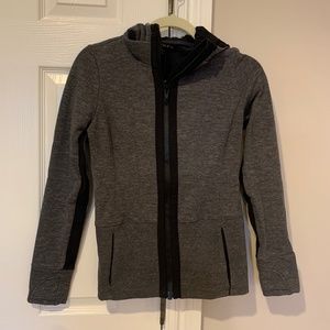 Athleta Hooded Zip Up Sweatshirt